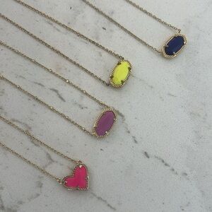 4 KENDRA SCOTT necklaces. all from Kendra scott!